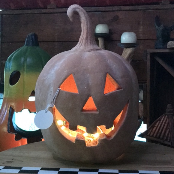 Pottery Barn Spooky and Cute Handmade Terracotta Jack O' Lantern Large P… - Picture 8 of 17